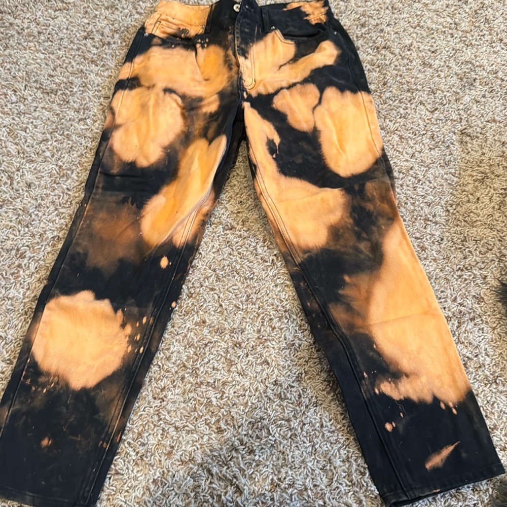 Black and Peach Playboy Jeans